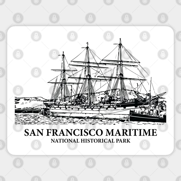 San Francisco Maritime National Historical Park Sticker by Lakeric